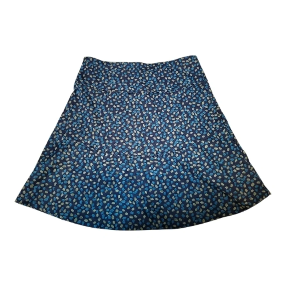 Royal Robbins Blue and Yellow Patterned Stretch A-Line Skirt - Size L - Picture 2 of 5